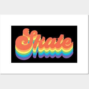Skate The Rainbow Posters and Art
